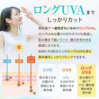 BABY PURE ボタニカル UVクリーム ノンケミカル 日焼け止め(鳥栖市)