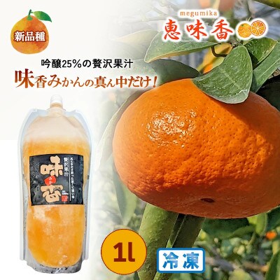 佐賀みかん ジュース 25%絞り 吟醸贅沢果汁 1L 冷凍パック(鳥栖市)