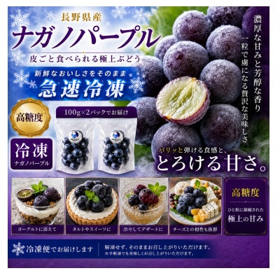 【急速冷凍】ナガノパープル 長野県産 ARTLOCK FRUITS　100g×2P(鳥栖市)