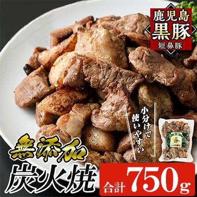 鹿児島黒豚「短鼻豚(たんびとん)」炭火焼 750g(150g×5) [a-104-B](姶良市)