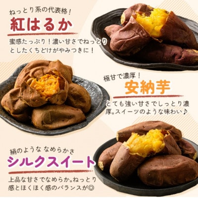 冷凍焼き芋スイーツセットE 計3kg(冷凍焼き芋(紅はるか・安納芋・シルクスイート))