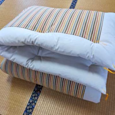 日本製!布団職人手作り遠州もめん掛け布団(シングルサイズ)(ベージュ)
