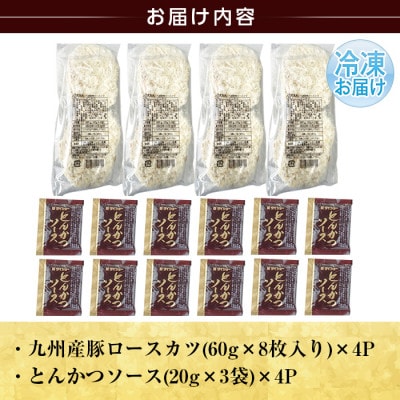 a747 ≪訳あり≫国産!豚ロースかつ(60g×32枚)計1.9kg超【鹿児島パッカー産業】
