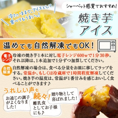冷凍焼き芋! 畑の金貨・やきいも 安納芋 計3kg【甘いも販売所】