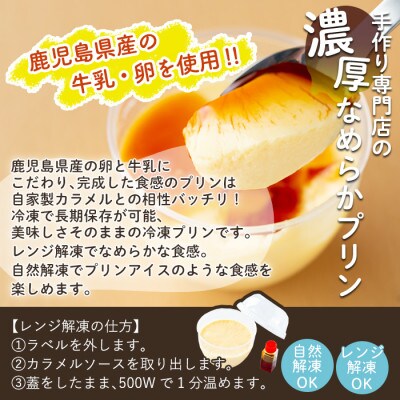 冷凍プリン!濃厚なめらかプリン プレーン 計10個 【かじはらプリン】a529