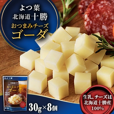 「よつ葉」北海道十勝 おつまみチーズゴーダ 30g×8個【B149】