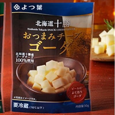 「よつ葉」北海道十勝 おつまみチーズゴーダ 30g×12個【A120】