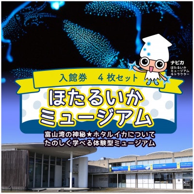 ほたるいかミュージアム　入館券4枚セット