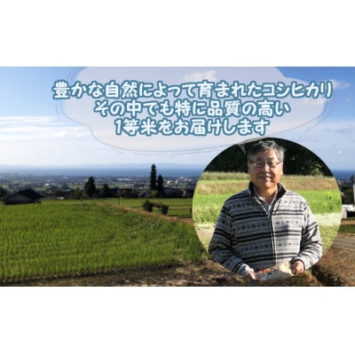 【毎月定期便】コシヒカリ(5kg)&海のミネラル水セット全6回