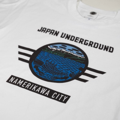 滑川市 マンホールTシャツ 白 XLサイズ