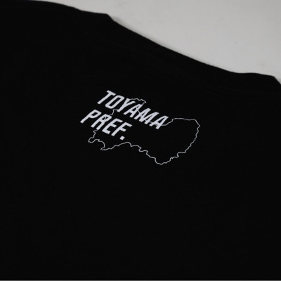 滑川市 マンホールTシャツ 黒 Mサイズ