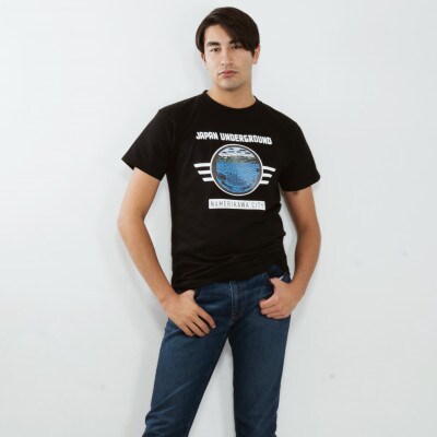 滑川市 マンホールTシャツ 黒 XLサイズ