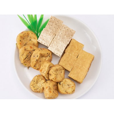 とうふ、厚揚げ、がんもが入ったおまかせ10点セット