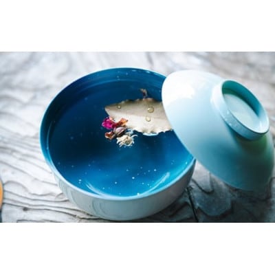 iroikoi 4.6 蓋付多様椀 雪景色