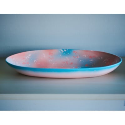 iroikoi 舟形盛器　湖上の桜