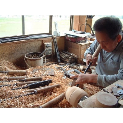 ＜国産品　山中塗＞　高級品　欅4.5煮物椀　長寛5種絵　5客セット　SR-0059