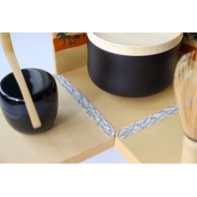 <茶道具>お手前セット　喫茶箱　白木地(ナチュラル) / 松　SR-1165
