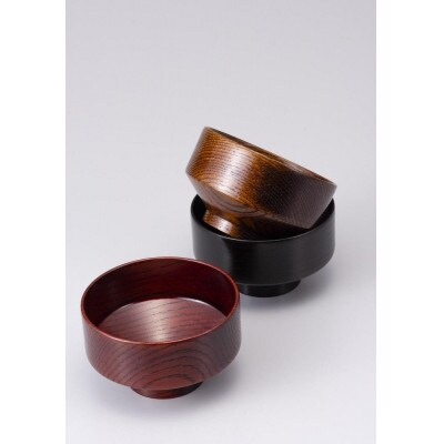 3.8楢椀　赤摺(化粧箱入)　SO-0588