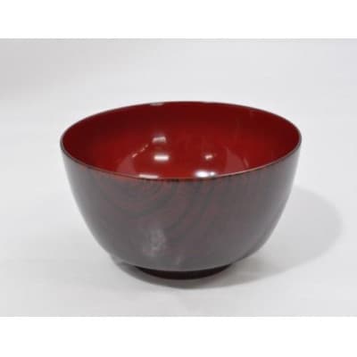 嘉匠菴 欅4.3胴張丼　木地呂内朱　SO-0545