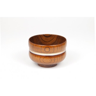 SO-0601 欅3.6ひさご椀　茶摺　金銀