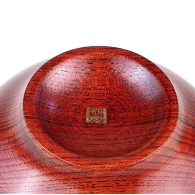 山中漆器　丸椀　茜・神代ペア