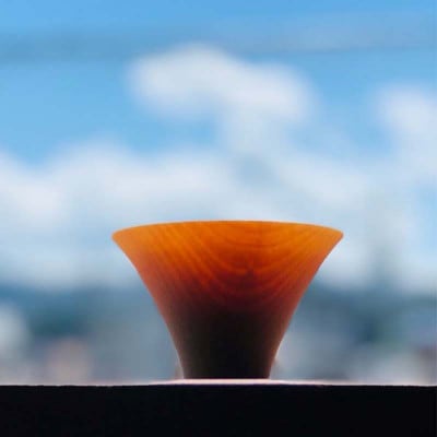 山中漆器 寿ぐい呑 白木塗