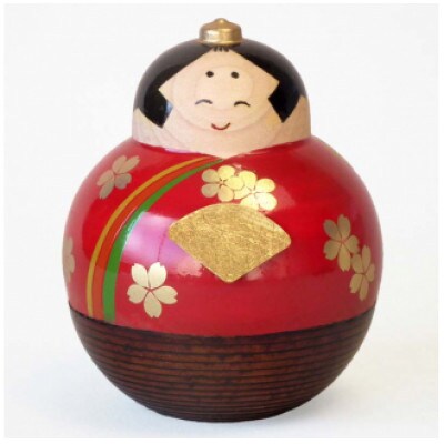 山中漆器 木のひな人形