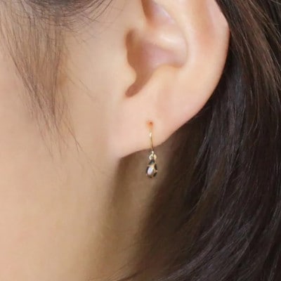 ピアス Filo【しずく・黒】