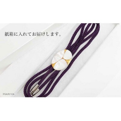 Filo蒔絵 白蝶貝ループタイ