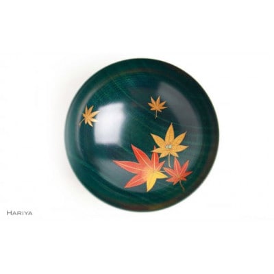 紅葉筏蒔絵 栃盃(緑摺)