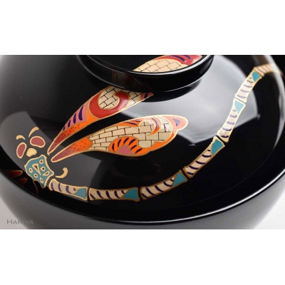 【山中漆器】蒔絵 吸物椀( トンボ )