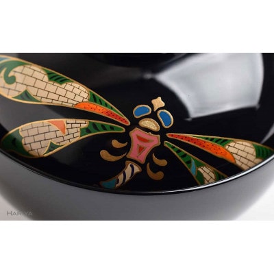 【山中漆器】蒔絵 吸物椀( トンボ )