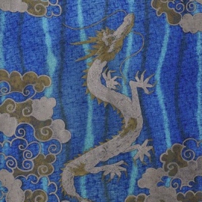 加賀九谷焼〈苧野憲夫〉陶額　龍【高島屋選定品】