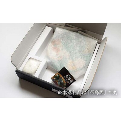 九谷焼 お香立て&プレートセット 丸型　-麗和柄-　花鳥図