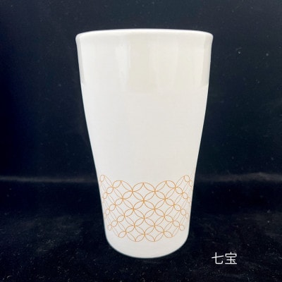 Qpor凍る器ビアカップ七宝　金