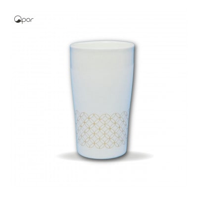 Qpor凍る器ビアカップ七宝　金