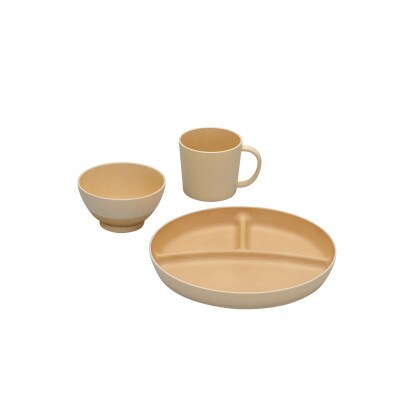 やさしい彩り　抗菌食育セット30　きなり色　17056