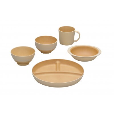 やさしい彩り　抗菌食育セット50　きなり色　17058