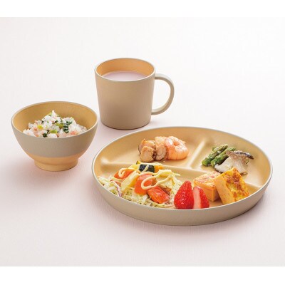 やさしい彩り　抗菌食育セット50　あま色　17057