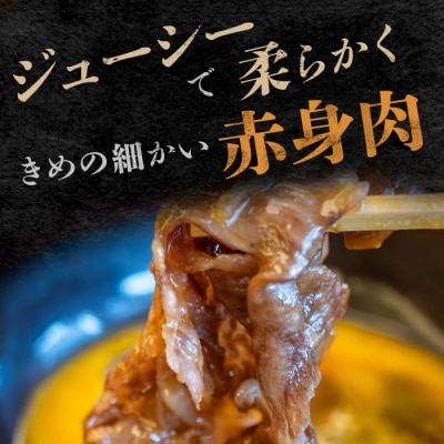 淡路牛 赤身肉　すき焼き・しゃぶしゃぶ用スライス　約500g　am02009