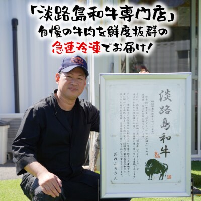 【定期便12ヶ月】淡路島和牛特製セット 万能切り落とし+サイコロステーキ　ao08054