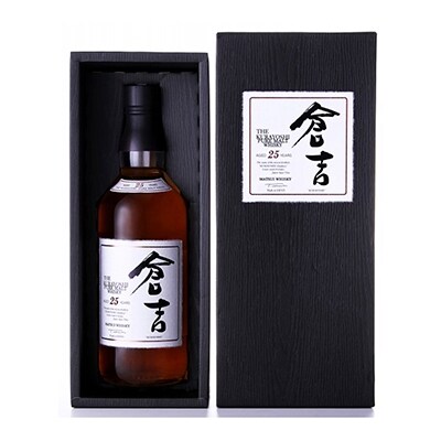 マツイピュアモルトウイスキー超年代物「倉吉25年」木箱入り