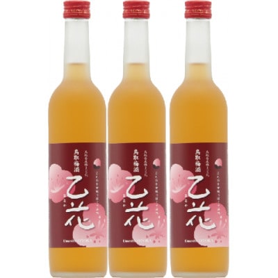 鳥取県の美味しい酒 梅酒 乙花(おとか) 3本セット　B25-029