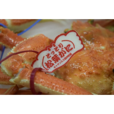 茹で　松葉かに　タグ付き大サイズ(約700g×2尾)