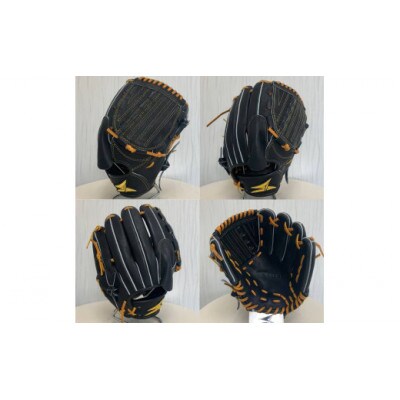 【ブラック・右投げ用】SAEKI　野球グローブ 【軟式・品番115】