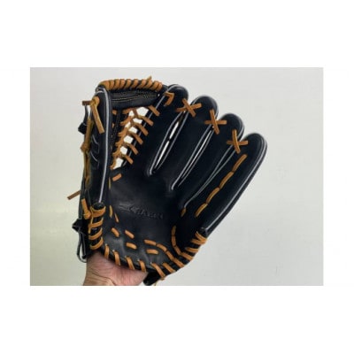 【ブラック・右投げ用】SAEKI　野球グローブ 【軟式・品番176】