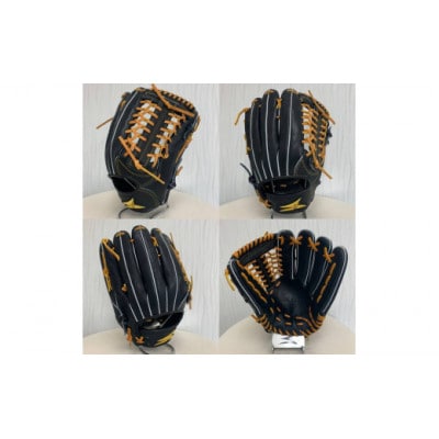 【ブラック・右投げ用】SAEKI　野球グローブ 【軟式・品番176】