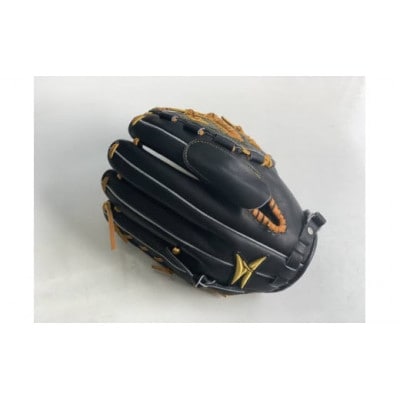 【ブラック:右投げ用】SAEKI　野球グローブ 【軟式・品番112】