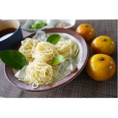 【離島のそーめん】上質で爽やかな柑橘の香り「シークーそーめん」×1個