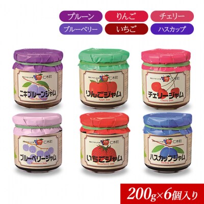 JA新おたるのジャムぜんぶ詰合せ(6個入りギフト)　200g×6個[No.5613-0304]